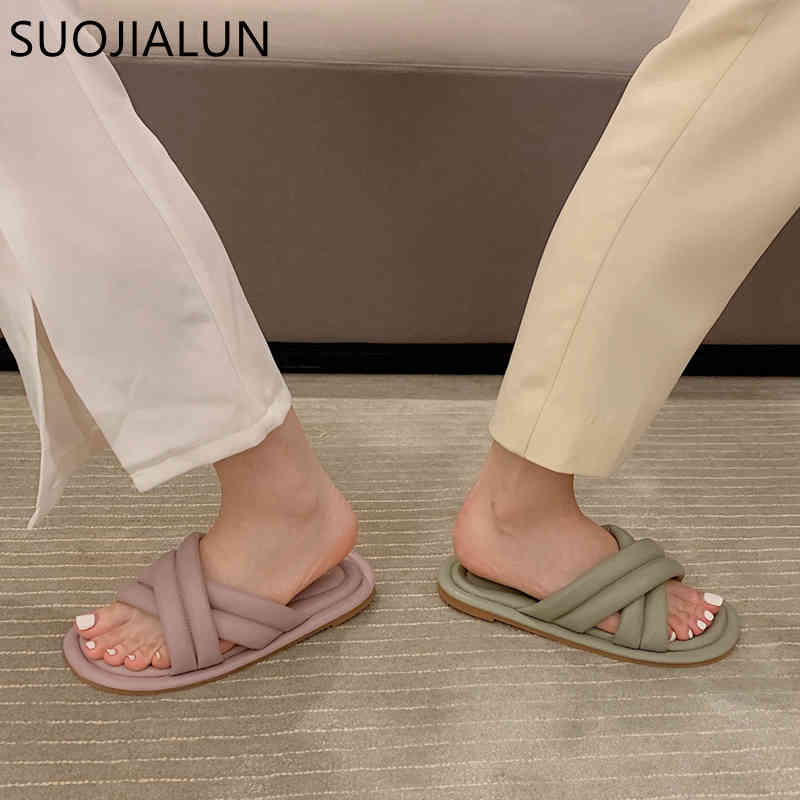 SUOJIALUN 2021 Summer Women Slipper Fashion Flat Heel Casual Beach Ladies Slides Open Toe Outdoor Flip Flops Soft Slides Shoes K78, Green
SUOJIALUN 2021 Summer Women Slipper Fashion Flat Heel Casual Beach Ladies Slides Open Toe Outdoor Flip Flops Soft Slides Shoes K78, Green