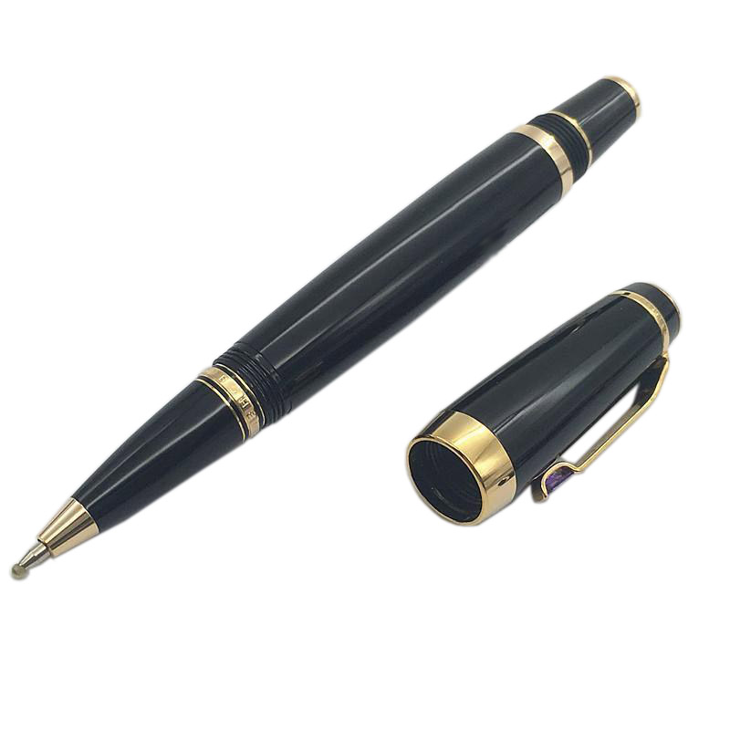 GIFTPEN Black Resin Wholesale Roller Ball Pens Novelty Design Gold Clip Luxury Pen With Random Diamond
GIFTPEN Black Resin Wholesale Roller Ball Pens Novelty Design Gold Clip Luxury Pen With Random Diamond
