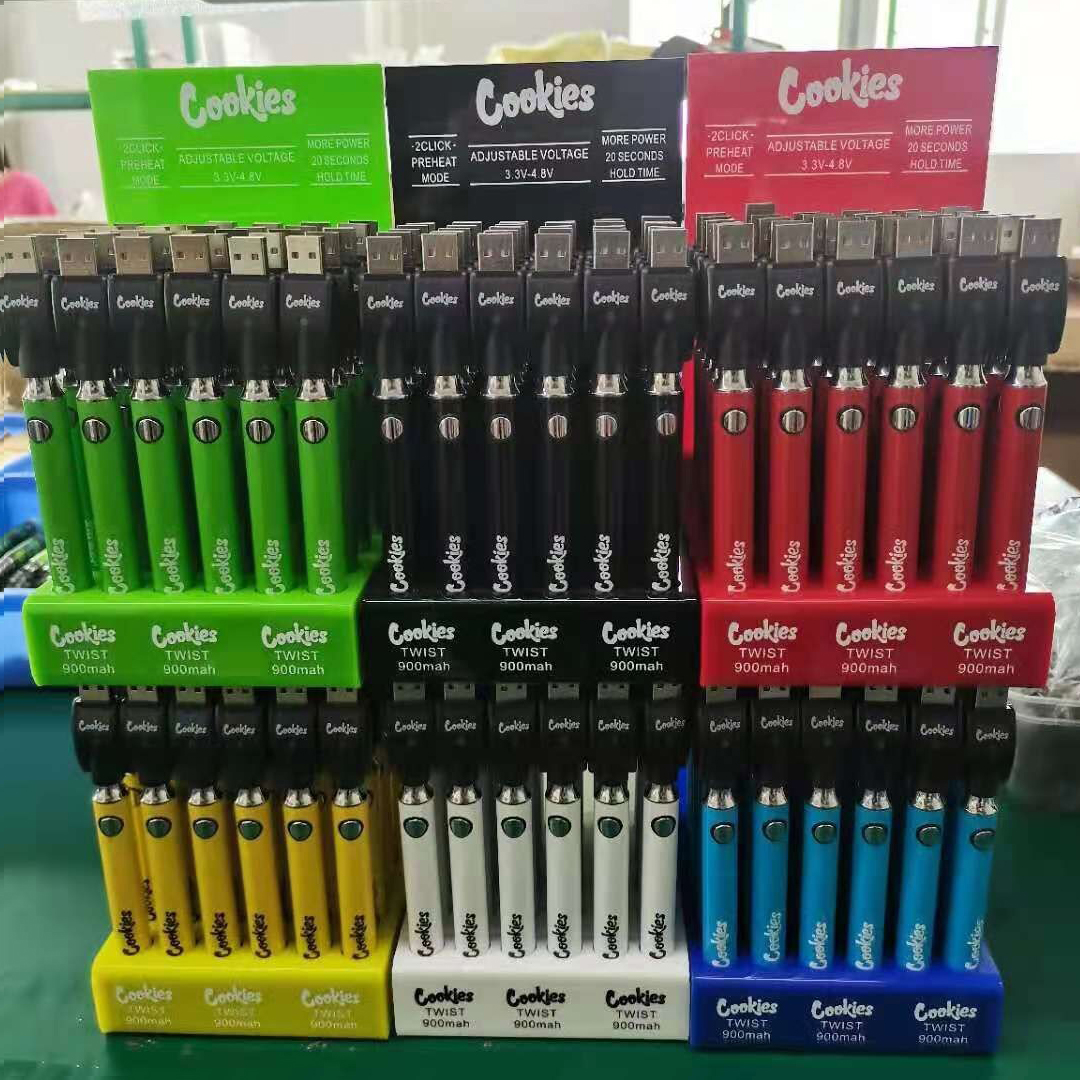 Cookies Backwoods LAW Twist VV Battery Preheat Bottom Voltage Adjustable 900mAh Vape Pen Cartridge 510 Thread EGO with Display Box 30Pcs Pack
Cookies Backwoods LAW Twist VV Battery Preheat Bottom Voltage Adjustable 900mAh Vape Pen Cartridge 510 Thread EGO with Display Box 30Pcs Pack