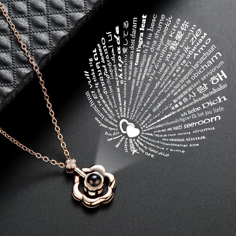 Pendant Necklaces 8Seasons 100 Different Languages For "I Love You" Romatic Necklace Women Rose Gold /Silver Color Rhinestone Projective
Pendant Necklaces 8Seasons 100 Different Languages For "I Love You" Romatic Necklace Women Rose Gold /Silver Color Rhinestone Projective