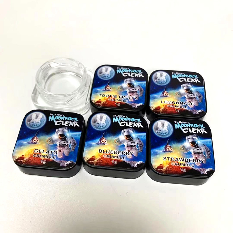Moonrock wax jar 9ML glass containers live resin crumble badder rosin can with childproof cap
Moonrock wax jar 9ML glass containers live resin crumble badder rosin can with childproof cap