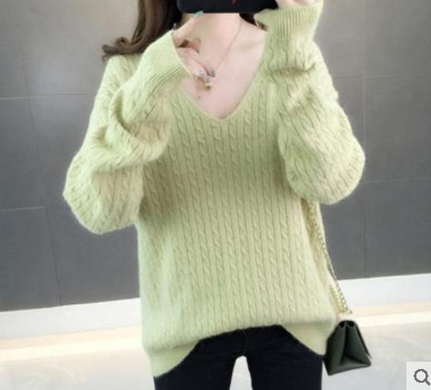 Women's Sweaters Streetwear Casual Loose Cashmere Sweater Women 2021 V-Neck Knitted Pullover Sweter Autumn Winter Pull Femme Hiver Jumper, Yellow
Women's Sweaters Streetwear Casual Loose Cashmere Sweater Women 2021 V-Neck Knitted Pullover Sweter Autumn Winter Pull Femme Hiver Jumper, Yellow