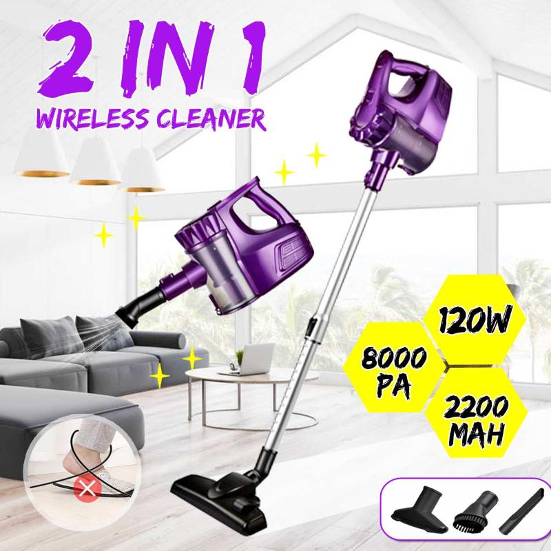 Vacuum Cleaners Portable 8000Pa 2 In 1 Handheld Wireless Cleaner Cyclone Filter Strong Suction Dust Collector Aspirator For Home Car 
Vacuum Cleaners Portable 8000Pa 2 In 1 Handheld Wireless Cleaner Cyclone Filter Strong Suction Dust Collector Aspirator For Home Car
