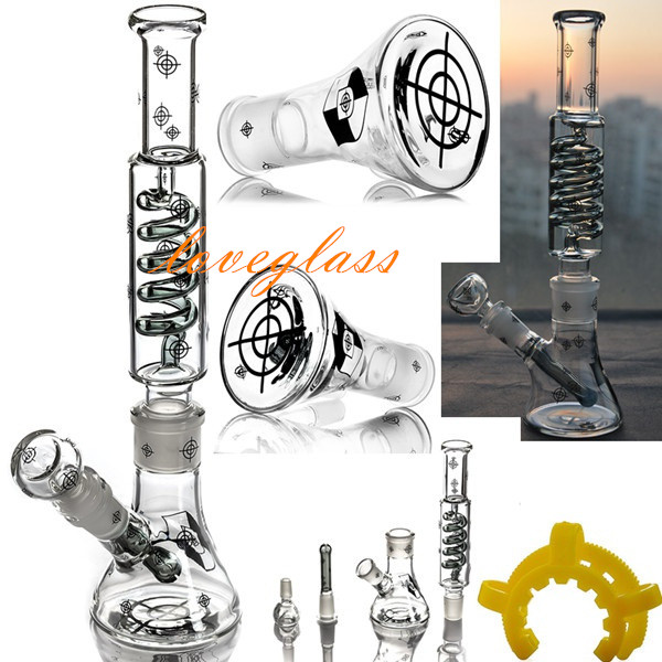 10.6 inchs Hookahs Freezable Coil Beaker base Dab Rigs Thick Glass Water Bongs Smoke Pipe Bubbler Recycler Dab Rigs Downstem Perc With 14mm Joint
10.6 inchs Hookahs Freezable Coil Beaker base Dab Rigs Thick Glass Water Bongs Smoke Pipe Bubbler Recycler Dab Rigs Downstem Perc With 14mm Joint