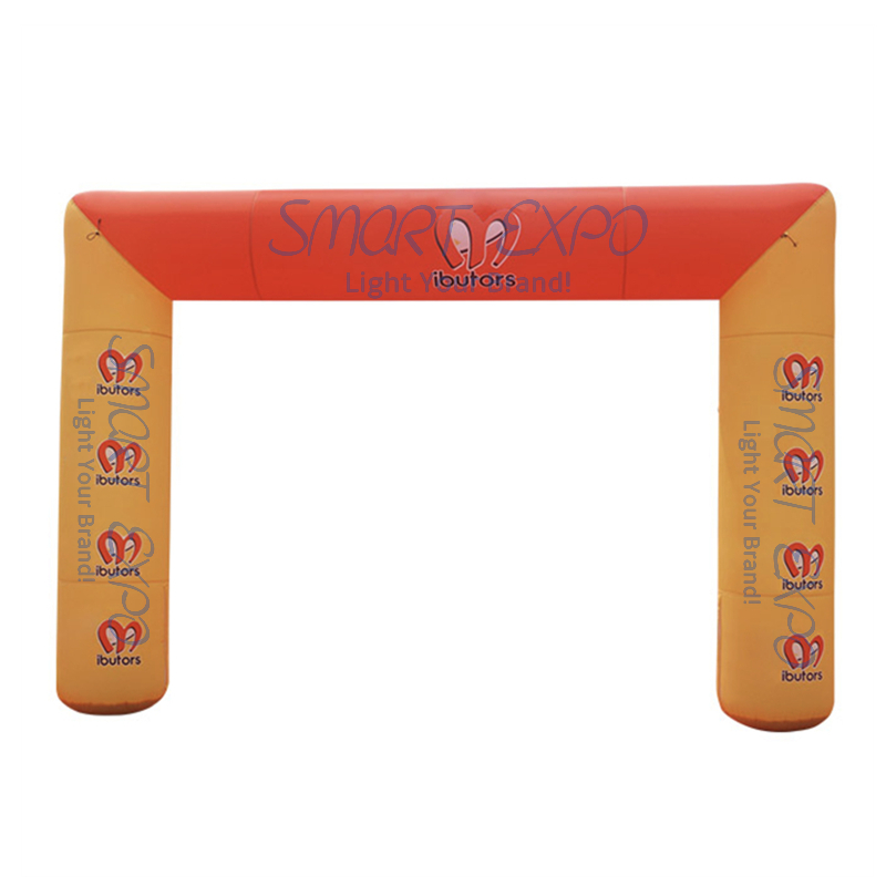 Sports Inflatable Arch Entrance 0.8xW8xH4m Advertising Square Archway with Custom Printing and Blower