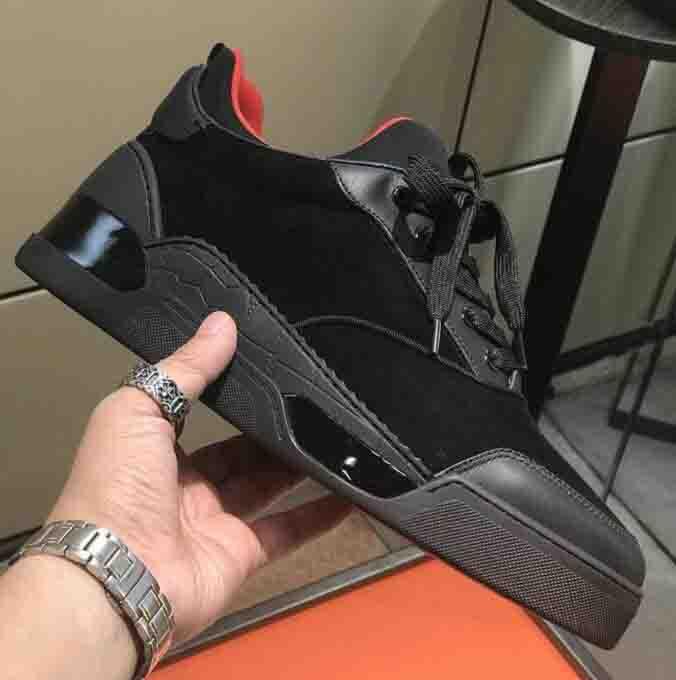 Designers Louboutin CL Christian Luxurys New Designs Casual Low Shoes Men's Red Bottom Aurelien Sneaker Flat with High Q miq, Black
Designers Louboutin CL Christian Luxurys New Designs Casual Low Shoes Men's Red Bottom Aurelien Sneaker Flat with High Q miq, Black