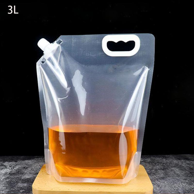 10/20pcs Large Size Stand-up Plastic Drink Packaging Bag Spout Pouch For Beer Beverage Liquid Juice Milk Coffee Gift Wrap