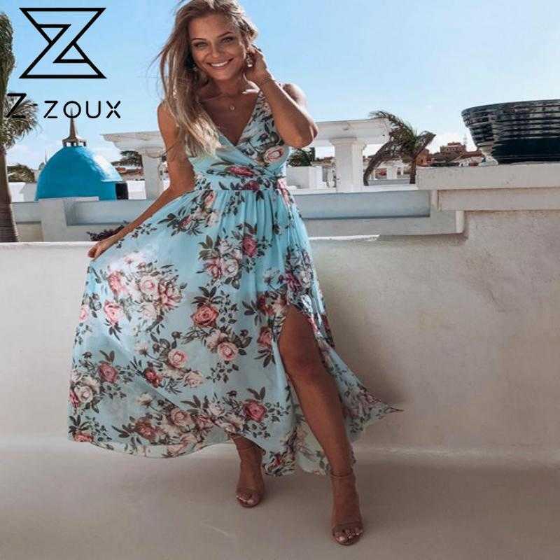 Getspring Women Dress V-neck Sleeveless Plus Size Chiffon Dresses Pink Blue Sexy Flowers Summer Clothes 210524
Getspring Women Dress V-neck Sleeveless Plus Size Chiffon Dresses Pink Blue Sexy Flowers Summer Clothes 210524