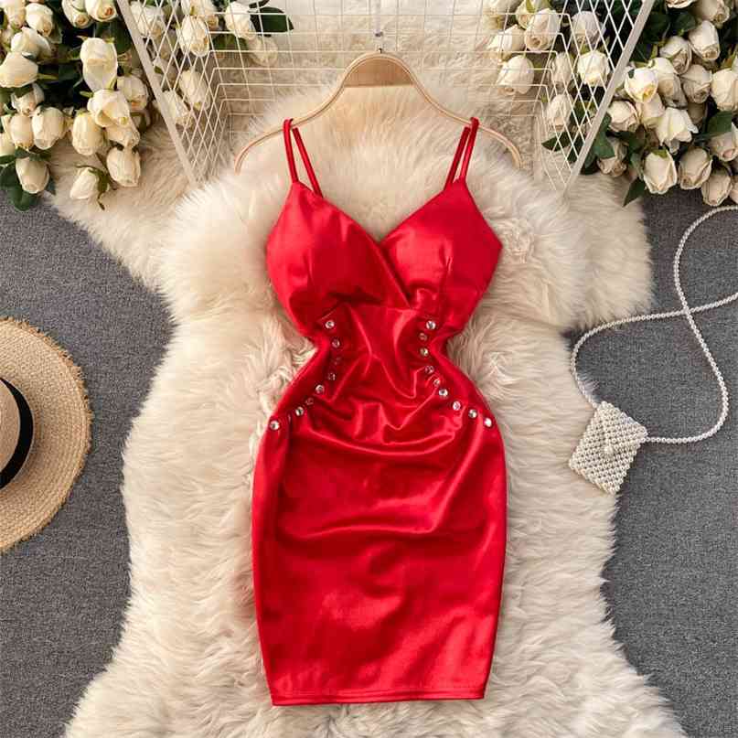 Sexy Decoration Mini Bodycon Dress Women Spaghetti Strap V-neck Sleeveless Skinny Night Out Club Party 210603, Black
Sexy Decoration Mini Bodycon Dress Women Spaghetti Strap V-neck Sleeveless Skinny Night Out Club Party 210603, Black