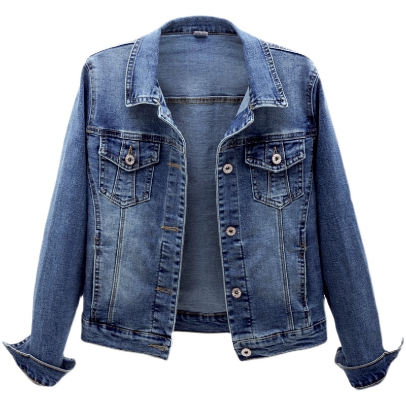 Women's Jackets Harajuku Denim Jacket Women 2021 Plus Size Autumn Vintage Long Sleeve Slim Jeans Coat Student Casual Female Clothe, Light blue
Women's Jackets Harajuku Denim Jacket Women 2021 Plus Size Autumn Vintage Long Sleeve Slim Jeans Coat Student Casual Female Clothe, Light blue