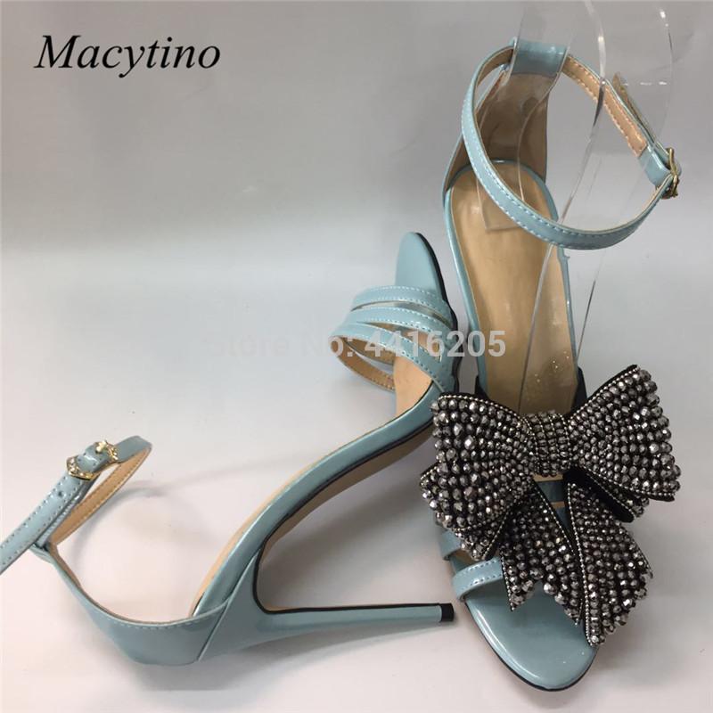Macytino Genuine Leather Blue Strappy Sandals Detachable Beading Bowtie Embellished Stiletto High Heel Party Shoes, Black
Macytino Genuine Leather Blue Strappy Sandals Detachable Beading Bowtie Embellished Stiletto High Heel Party Shoes, Black