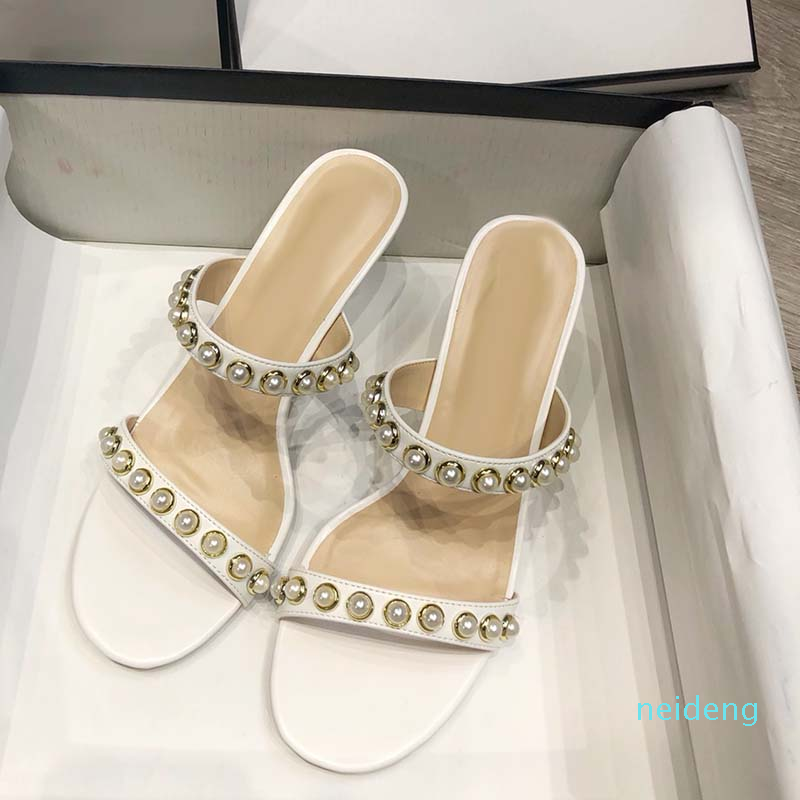 Designers Women Slipper Designer Femmes High Heels Little Fragrant Pearl Slippers Sandals Heel Height 6CM Shoes 2021, Blue
Designers Women Slipper Designer Femmes High Heels Little Fragrant Pearl Slippers Sandals Heel Height 6CM Shoes 2021, Blue