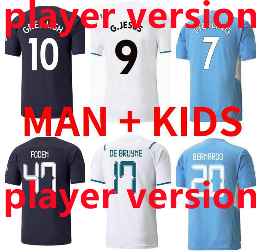 2021 2022 DE BRUYNE FODEN GREALISH soccer jerseys 21 22 STERLING FERRAN BERNARDO FERRAN MENDY MAHREZ football shirts men + kids kit sets uniform, Men away +ucl
2021 2022 DE BRUYNE FODEN GREALISH soccer jerseys 21 22 STERLING FERRAN BERNARDO FERRAN MENDY MAHREZ football shirts men + kids kit sets uniform, Men away +ucl