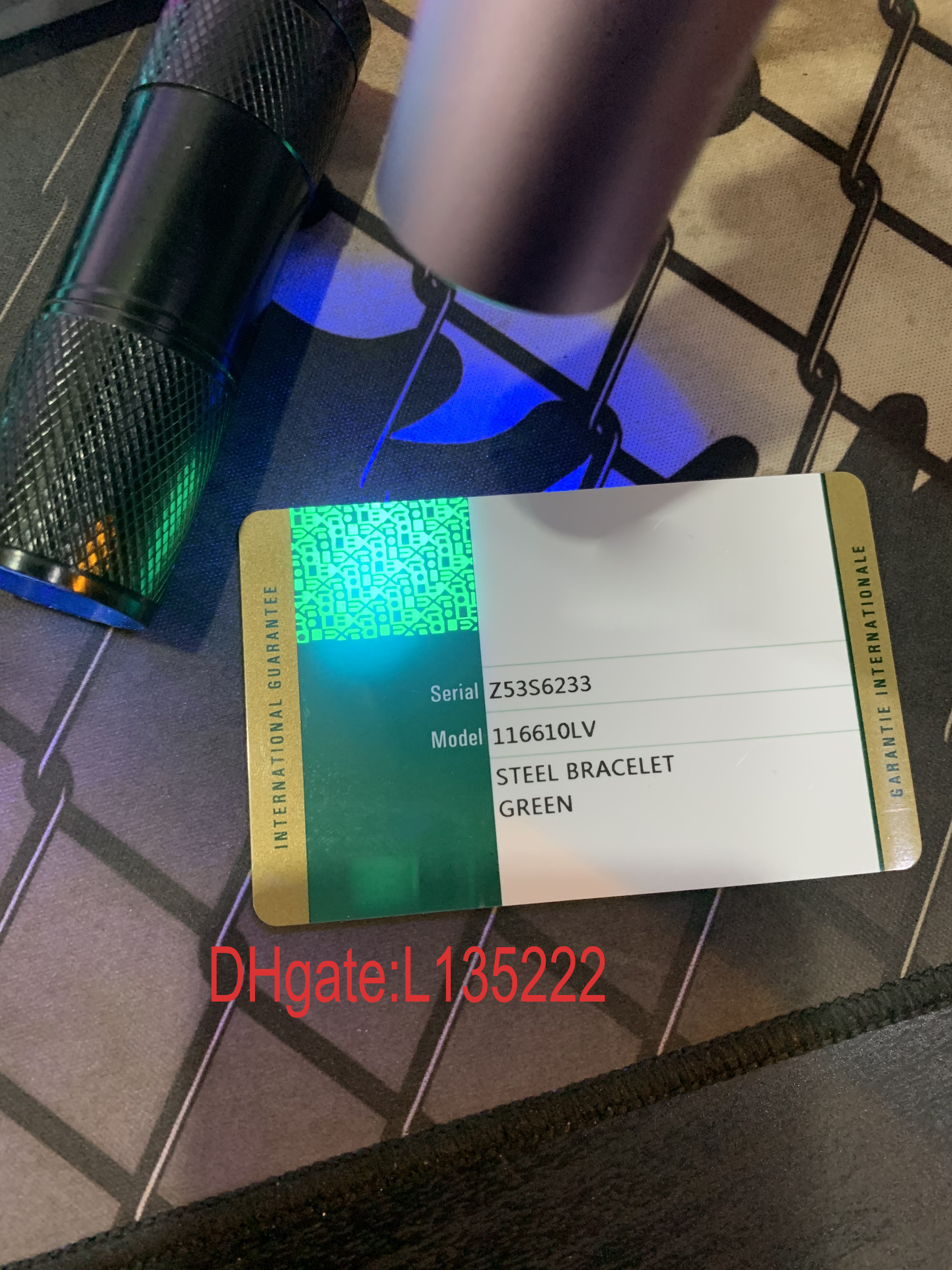Super quality Green Security Warranty Card Custom Print Model Serial Number Address On Guarantee Card Watch Box For Boxes Watches Tags
Super quality Green Security Warranty Card Custom Print Model Serial Number Address On Guarantee Card Watch Box For Boxes Watches Tags