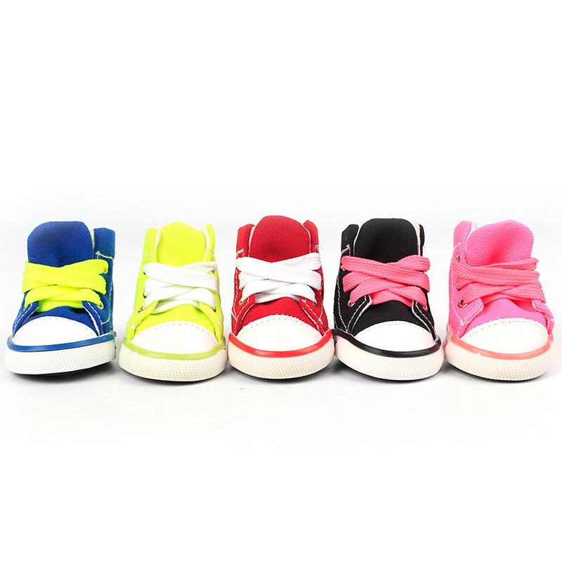 Dog Apparel Pet Cat Canvas Boots Fashion Candy Color Puppy Nonslip Causal Shoes Lace Up Outdoor Booties Sneaker Protector For Dogs, Black
Dog Apparel Pet Cat Canvas Boots Fashion Candy Color Puppy Nonslip Causal Shoes Lace Up Outdoor Booties Sneaker Protector For Dogs, Black