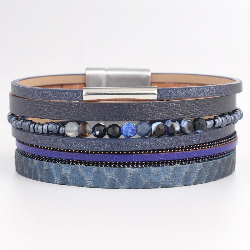 Link, Chain Fashion PU Bracelet Bangle For Women Wide Multilayer Handmade Jewelry Bohemian Wrap Bracelets Beads Charm BR0025
Link, Chain Fashion PU Bracelet Bangle For Women Wide Multilayer Handmade Jewelry Bohemian Wrap Bracelets Beads Charm BR0025