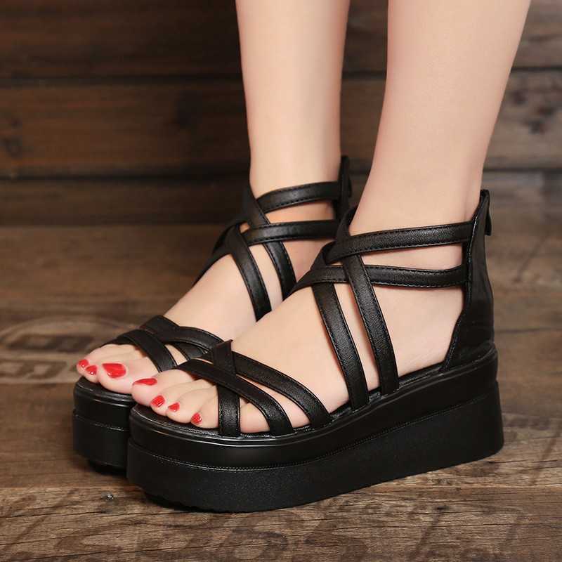2020 Sandals women's summer slope heel thick bottom open toe new ZIPPER HIGH HEEL SANDALS Y0721, Black
2020 Sandals women's summer slope heel thick bottom open toe new ZIPPER HIGH HEEL SANDALS Y0721, Black