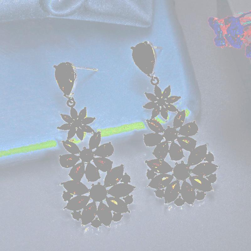 Dangle & Chandelier ThreeGraces Luxury Cubic Zirconia Big Long Drop Flower Wedding Earrings For Women Bridal Party Costume Jewelry ER479, Silver 
Dangle & Chandelier ThreeGraces Luxury Cubic Zirconia Big Long Drop Flower Wedding Earrings For Women Bridal Party Costume Jewelry ER479, Silver