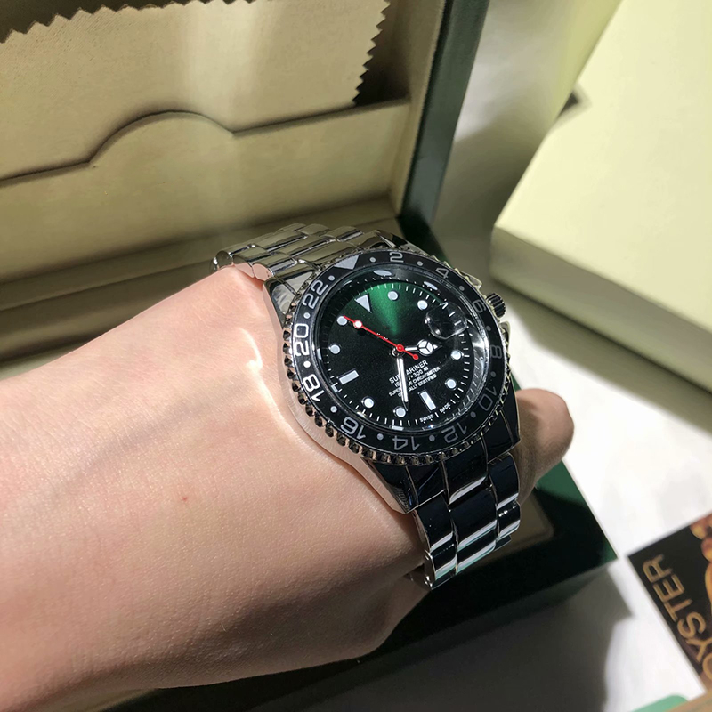 men's watch datejust style 40mm multi-color dial submarine quartz movement classic model reloj folding buckle clasp wristwatches, Slivery;brown
men's watch datejust style 40mm multi-color dial submarine quartz movement classic model reloj folding buckle clasp wristwatches, Slivery;brown