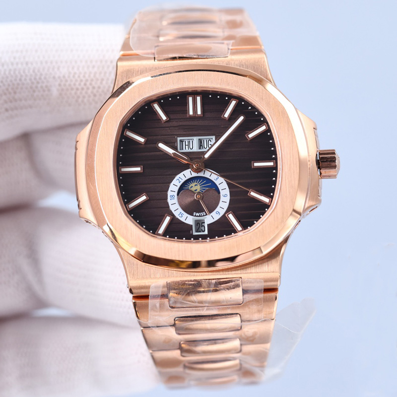 Business Multifunctional Mens Watches Automatic Mechanical Watch 40mm Stainless Steel Strap Waterproof Design Montre de luxe Gift WristWatch, Customize
Business Multifunctional Mens Watches Automatic Mechanical Watch 40mm Stainless Steel Strap Waterproof Design Montre de luxe Gift WristWatch, Customize