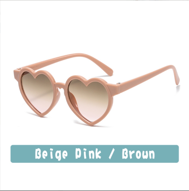 Wholesale Candy Heart Children's Sunglasses Cute Sunscreen Eyeglasses Fashion Party Girls Kid Pink Glasses Oculos De Sol Z260305
