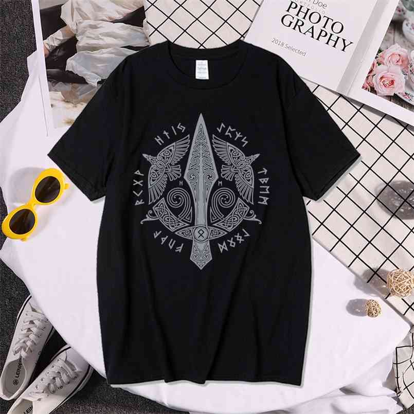 Odin Vikings T Shirt Men Scandinavian Runes Valhalla Tshirt Mens Summer Tops Tee Cool Streetwear TV Show T-Shirt For Fans 210707, Black
Odin Vikings T Shirt Men Scandinavian Runes Valhalla Tshirt Mens Summer Tops Tee Cool Streetwear TV Show T-Shirt For Fans 210707, Black
