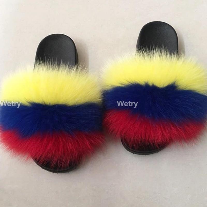 Slippers Real Fluffy Fur Slides Fuzzy Sliders Soft Plush Mules Summer Shoes Women, Black
Slippers Real Fluffy Fur Slides Fuzzy Sliders Soft Plush Mules Summer Shoes Women, Black