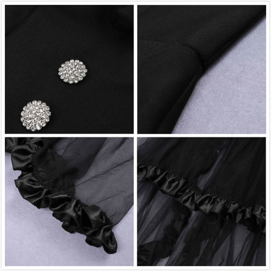 Free Women's Celebrity Club Runway Party Dress Vestidos Strapless Sleeveless Mesh Ruffled Bandage Midi Dresses 210524