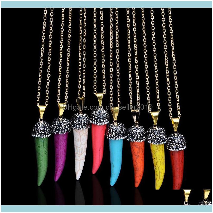 & Jewelrycolorful Refined Jewelry Pendants Necklaces For Women Nature Stone Ivory Shape Crystal Colares Feminino Chokers Drop Delivery 2021
& Jewelrycolorful Refined Jewelry Pendants Necklaces For Women Nature Stone Ivory Shape Crystal Colares Feminino Chokers Drop Delivery 2021