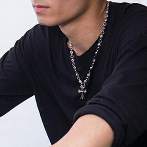 Silver Stainless Steel Vintage Cross Punk Styles Pendant Necklaces Personality Titanium Steels Long Sweater Chain Fashion Party Jewelry Accessories
Silver Stainless Steel Vintage Cross Punk Styles Pendant Necklaces Personality Titanium Steels Long Sweater Chain Fashion Party Jewelry Accessories
