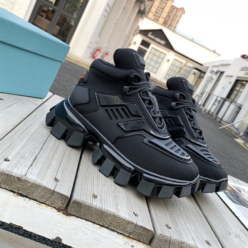 Cloudbust Thunder Knit Fabric Mens Running Shoes Women Sneakers Polyester laces Technical-fabric lining 50mm chunky rubber sole Peg tread, Black
Cloudbust Thunder Knit Fabric Mens Running Shoes Women Sneakers Polyester laces Technical-fabric lining 50mm chunky rubber sole Peg tread, Black