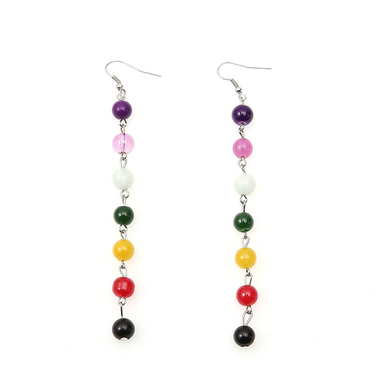 Rainbow Round Natural Stone Earrings 7 Chakra Earrings Women Long Fringed Statement Beads Earring Reiki Healing Jewelry Gifts
Rainbow Round Natural Stone Earrings 7 Chakra Earrings Women Long Fringed Statement Beads Earring Reiki Healing Jewelry Gifts