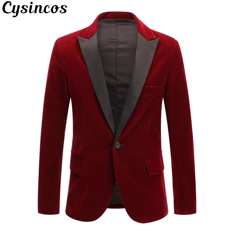 Men's Suits & Blazers CYSINCOS Mens Classic Velvet Stylish Burgundy Royal Blue Black Fashion Wedding Groom Slim Fit Tuxedo Prom Costume
Men's Suits & Blazers CYSINCOS Mens Classic Velvet Stylish Burgundy Royal Blue Black Fashion Wedding Groom Slim Fit Tuxedo Prom Costume
