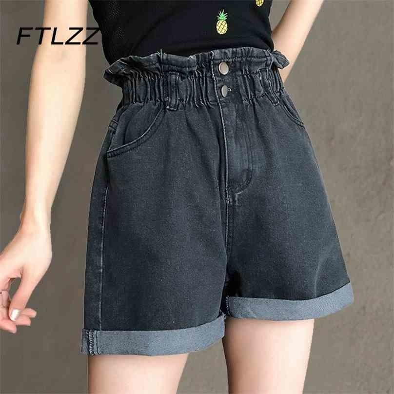 Harajuku Denim Shorts Women Vintage High Waisted Wide Leg Jeans Summer Black Pockets Short 210525, Blue
Harajuku Denim Shorts Women Vintage High Waisted Wide Leg Jeans Summer Black Pockets Short 210525, Blue