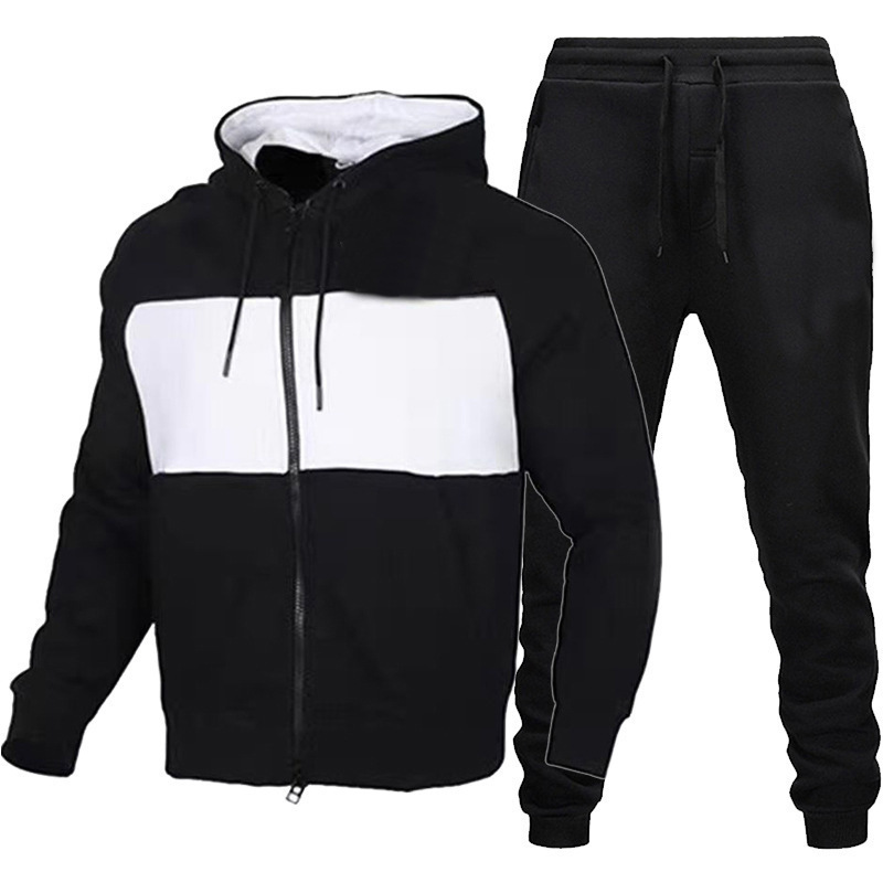Contrasting color hooded design men's sports suit short-sleeved T-shirt with shorts, comfortable, breathable and dry, daily leisure spo, Gray
Contrasting color hooded design men's sports suit short-sleeved T-shirt with shorts, comfortable, breathable and dry, daily leisure spo, Gray