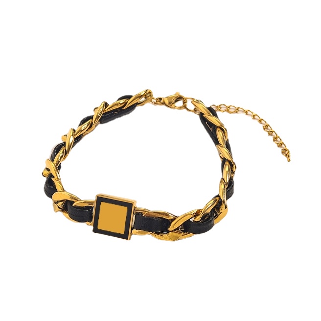 22SS 20style 18K Gold Plated Charm Bracelet High Quality Titanium Bangle Classic Luxury Brand Designer Letters Leather Men Women Metal Jewel, Golden;silver
22SS 20style 18K Gold Plated Charm Bracelet High Quality Titanium Bangle Classic Luxury Brand Designer Letters Leather Men Women Metal Jewel, Golden;silver