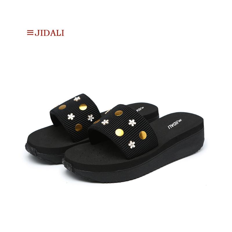 Slippers JIDALI Fashion Women's Shoes Platform Wedges Elastic Sweet Flower Black EVA Women Slide Sandal Size 35-39
Slippers JIDALI Fashion Women's Shoes Platform Wedges Elastic Sweet Flower Black EVA Women Slide Sandal Size 35-39