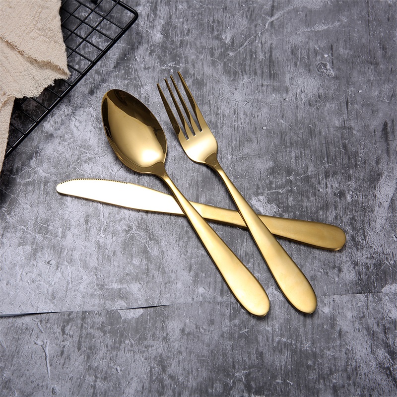 4pcs/set Gold Cutlery Spoon Fork Knife Tea Spoon Matte Gold Stainless Steel Food Silverware Dinnerware Set RRA2833-7 523 R2
4pcs/set Gold Cutlery Spoon Fork Knife Tea Spoon Matte Gold Stainless Steel Food Silverware Dinnerware Set RRA2833-7 523 R2