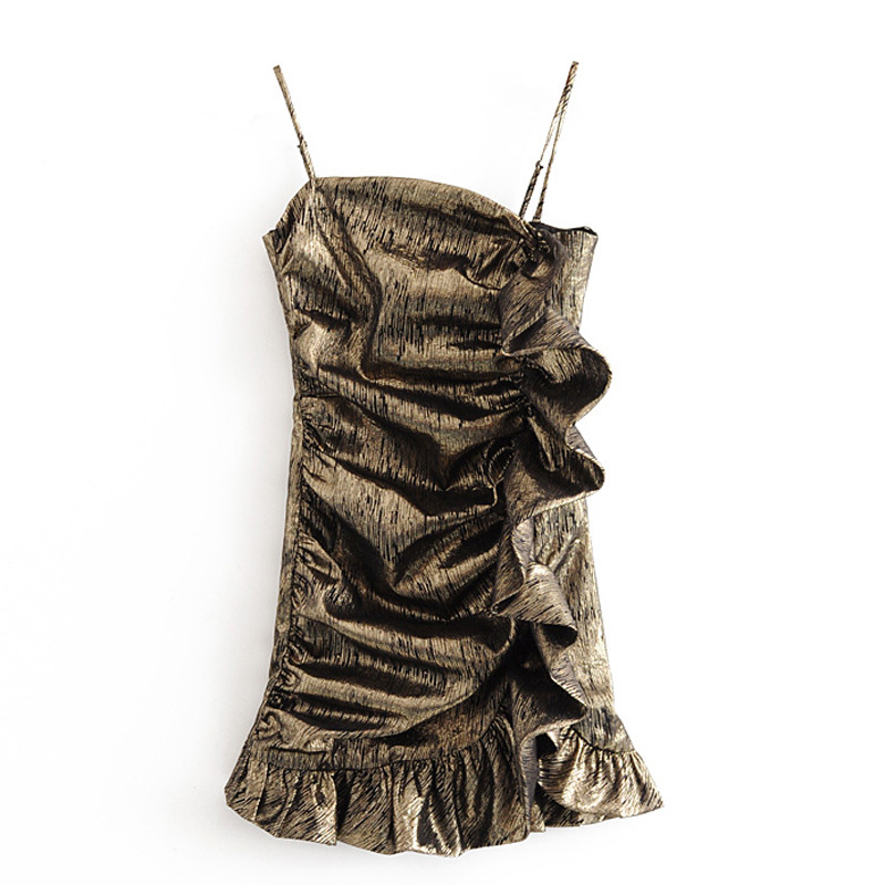 Vintsge Metallic Color Ruched Asymmetrical Mini Dresses Fashion Women Spaghetti Strap Dresses Elegant Ladies Party Wear Vestidos 210520, Pic
Vintsge Metallic Color Ruched Asymmetrical Mini Dresses Fashion Women Spaghetti Strap Dresses Elegant Ladies Party Wear Vestidos 210520, Pic