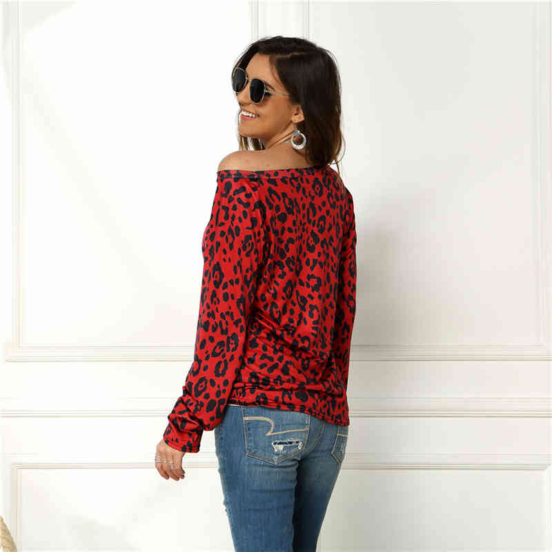 Scoop Neck Leopard Print Slim Fit T Shirt Women Shirts Summer Streetwear Short Sleeve Casual Tee Shirt Femme Top 5XL 210413