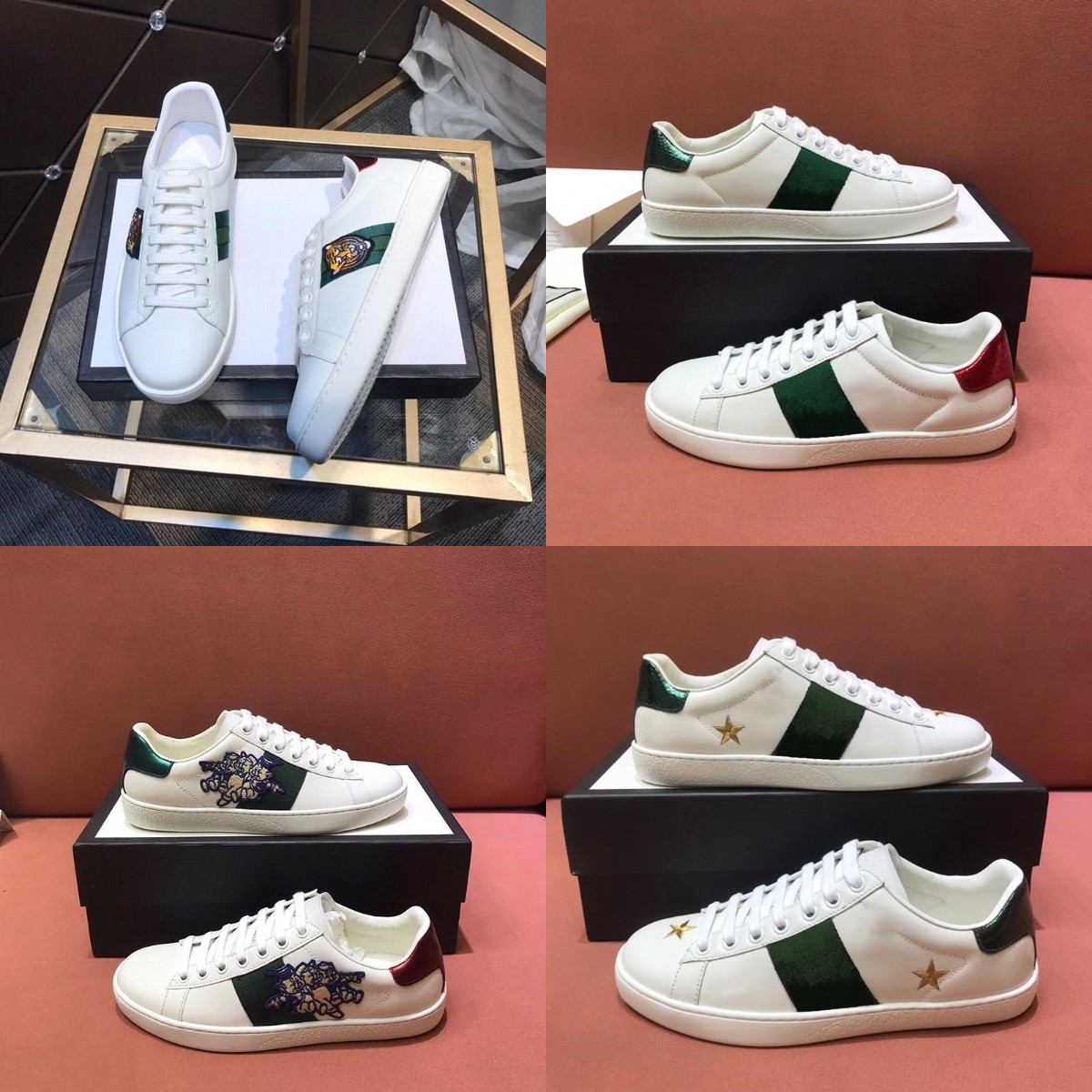 Designer Mens Women Casual Shoes Vintage Rubber Platform Stripe Shoe Splicing Genuine Leather Sneakers Animal Luxury Embroidery Trainers Size 35-48 Box, 20
Designer Mens Women Casual Shoes Vintage Rubber Platform Stripe Shoe Splicing Genuine Leather Sneakers Animal Luxury Embroidery Trainers Size 35-48 Box, 20