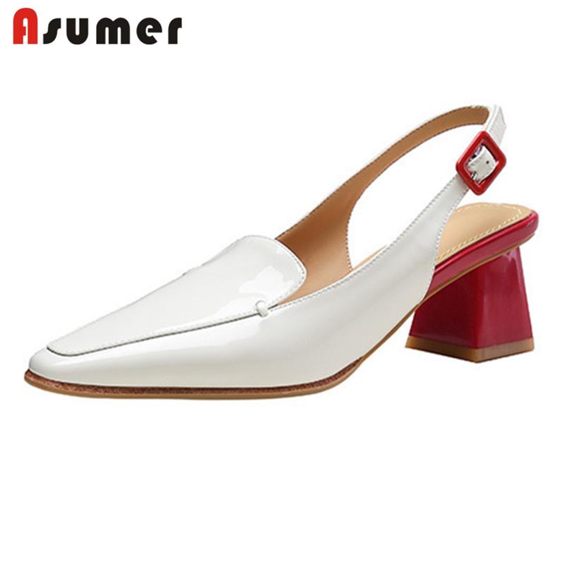 Dress Shoes Asumer 2021 Arrive Women Pumps Slingback Square Toe Buckle Spring Summer Single High Heels Party Ladies, Black
Dress Shoes Asumer 2021 Arrive Women Pumps Slingback Square Toe Buckle Spring Summer Single High Heels Party Ladies, Black