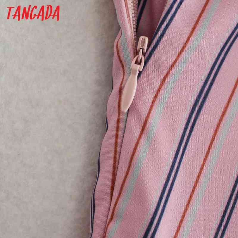 Women Sexy Striped Print Beach Dress Female Chic Backless Zipper Spaghetti Strap Summer Vestido XN323 210416