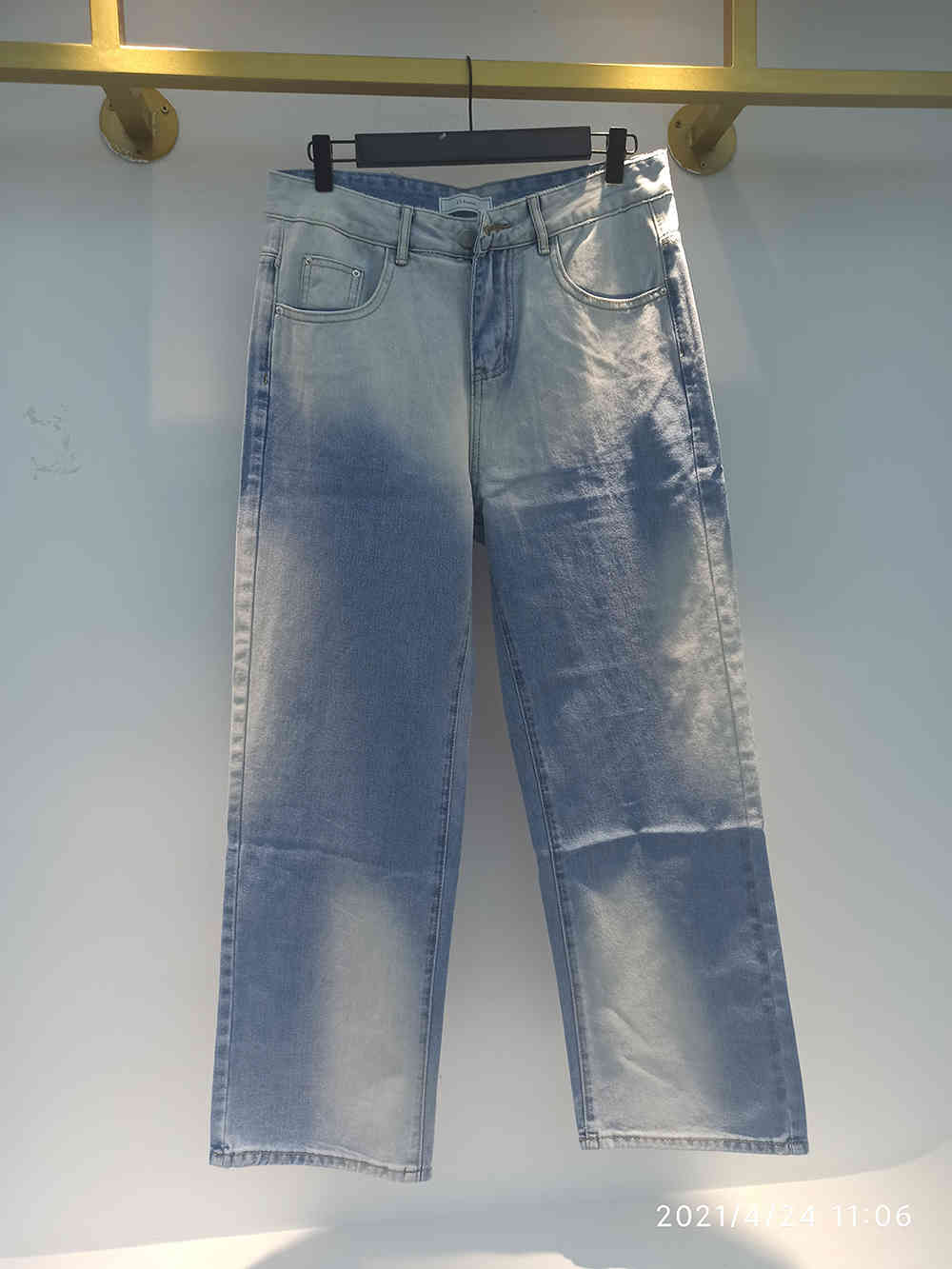 IEFB Men's Casual Jeans Pants Spring Summer Tie Dye Denim Trousers Male Wide Leg Bottoms Pantalones Hombre 9Y6285 210524