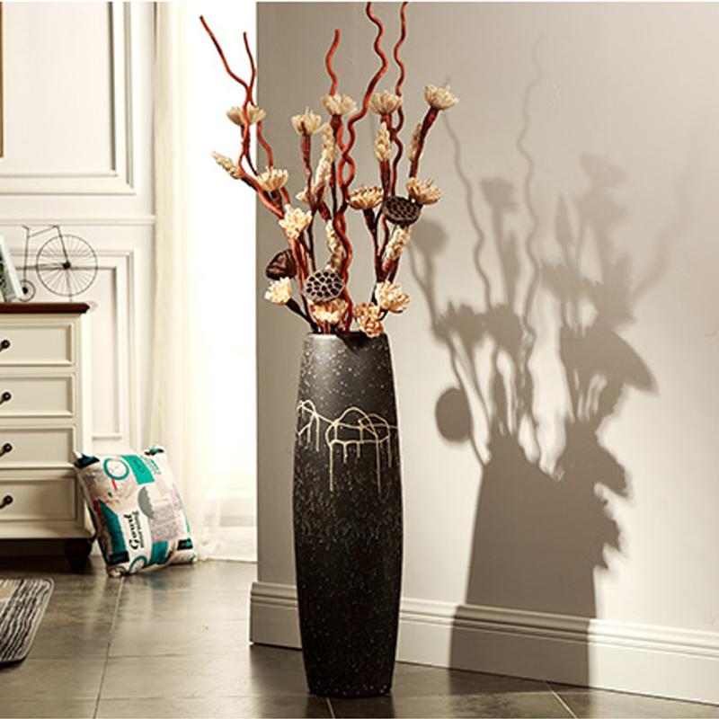 Decorative Objects & Figurines YILUNXI Flower Ceramic Floor Vase Large Simulation Living Room European Modern Minimalist American Arrangemen
Decorative Objects & Figurines YILUNXI Flower Ceramic Floor Vase Large Simulation Living Room European Modern Minimalist American Arrangemen