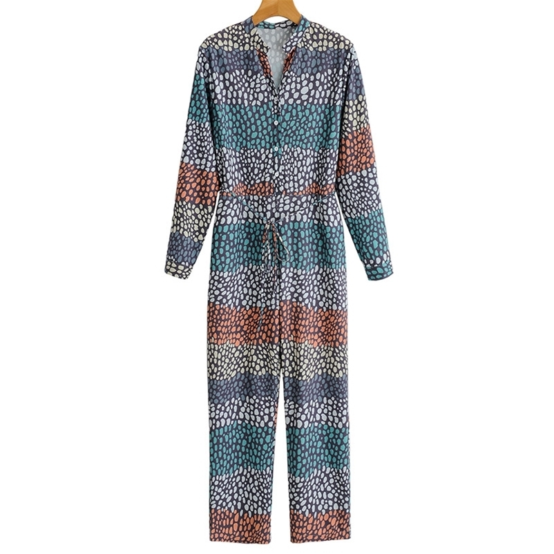 Summer Women Stand-up Collar Jumpsuit Printed Female Long Sleeve Casual Streetwear Soft and Comfortable Size L 210524, Multi
Summer Women Stand-up Collar Jumpsuit Printed Female Long Sleeve Casual Streetwear Soft and Comfortable Size L 210524, Multi