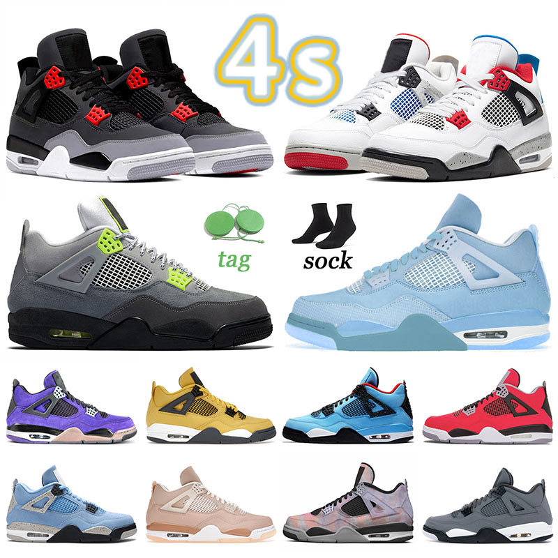 2022 mens womens jumpman 4 4s basketball shoes designer infrared cool grey university blue tvs metallic gold orange green purple suede black cat casual sneakers, A02 40-47 lightning
2022 mens womens jumpman 4 4s basketball shoes designer infrared cool grey university blue tvs metallic gold orange green purple suede black cat casual sneakers, A02 40-47 lightning