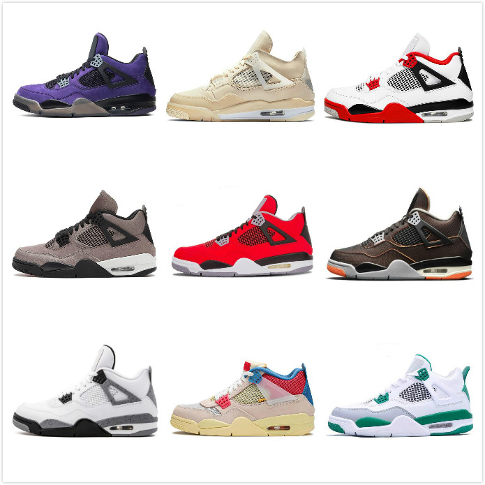 With BOX 2021 Women Mens Jumpman 4 Sail Fire Red 4s Basketball Shoes White Oreo Taupe Haze Travis Bred Guava Ice Trainers Sneakers, A46 36-47
With BOX 2021 Women Mens Jumpman 4 Sail Fire Red 4s Basketball Shoes White Oreo Taupe Haze Travis Bred Guava Ice Trainers Sneakers, A46 36-47
