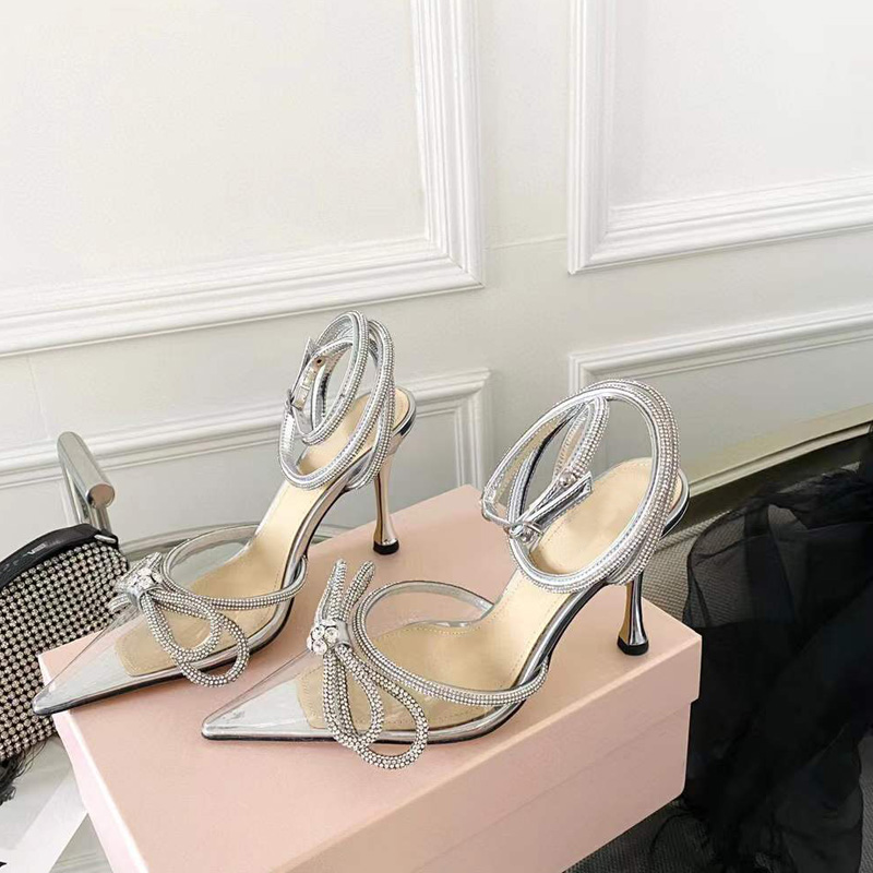 Latest fashion PVC high-heeled dress shoes 9.5cm women's high-end Satin Crystal Bow decorate Foot strap banquet shoes luxury designer factory shoe, Blue
Latest fashion PVC high-heeled dress shoes 9.5cm women's high-end Satin Crystal Bow decorate Foot strap banquet shoes luxury designer factory shoe, Blue