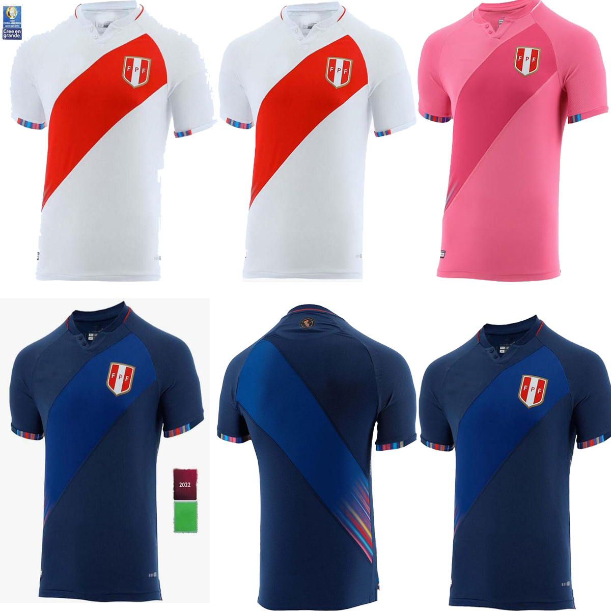 21 22 Peru Soccer Jerseys Copa American 2021 national team home away LAPADULA GUERRERO FARFAN FLORES Perú Hombres camisetas de fútbol CUEVA, Black;yellow
21 22 Peru Soccer Jerseys Copa American 2021 national team home away LAPADULA GUERRERO FARFAN FLORES Perú Hombres camisetas de fútbol CUEVA, Black;yellow